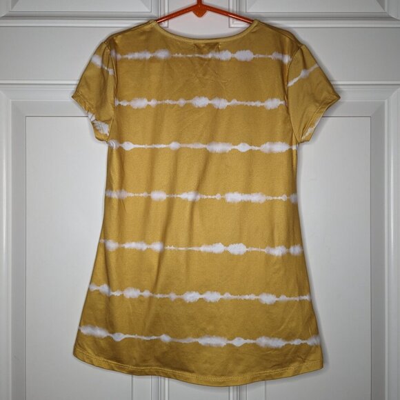 Girls Size Medium Lot Of 4 Short Sleeve Sleeveless Tops Blue Yellow Orange - Picture 9 of 9